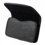 Wholesale Extendable Horizontal Marble Belt Clip Pouch Large 21 Fits iPhone 13 and more (Black)